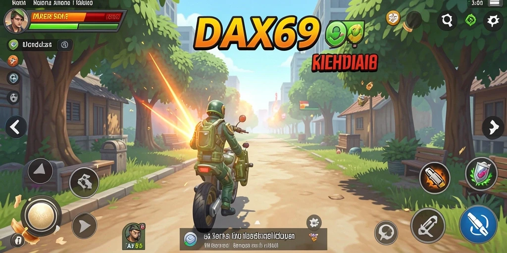 Screenshot menarik dari gameplay DAX69 yang menghadirkan dunia simulasi yang realistis.