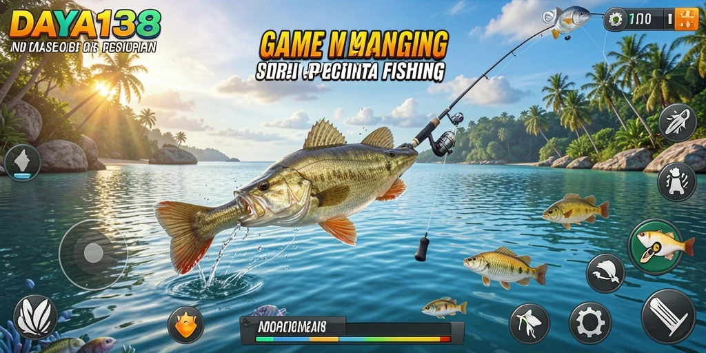 Tangkapan utama dari gameplay DAYA138 dengan aksi memancing yang seru.
