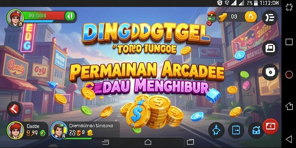 Tampilan gameplay seru DINGDONGTOGEL di layar yang penuh warna.