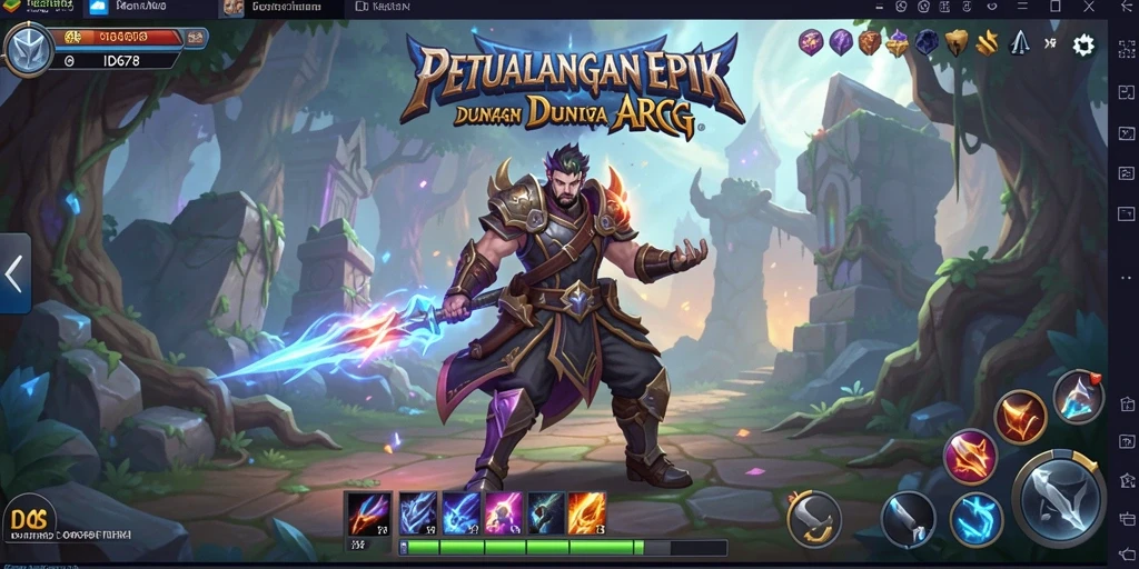 Gameplay action RPG yang mendebarkan dalam ID678.