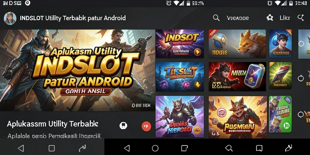 Tampilan antarmuka utama INDSLOT yang intuitif dan praktis.
