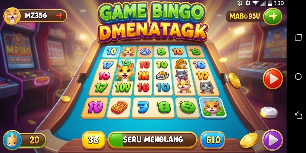 Tampilan gameplay menarik dari MZ356 yang penuh keseruan Bingo.