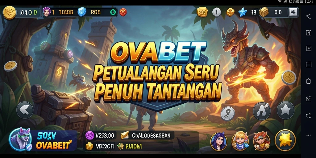 Tangkapan layar menampilkan petualangan mendebarkan dalam game OVABET.