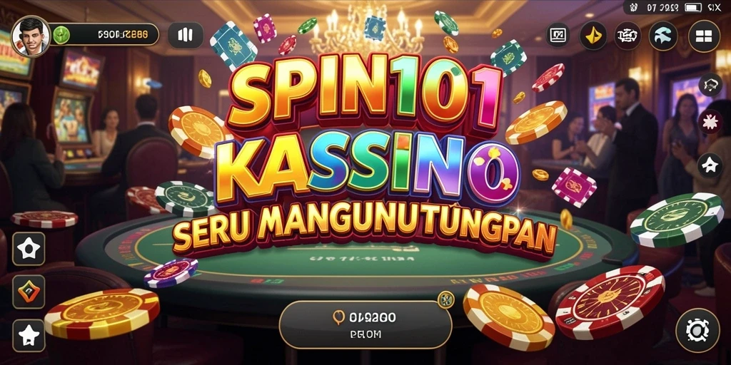 Tangkapan layar utama SPIN101 menampilkan gameplay kasino yang menarik.