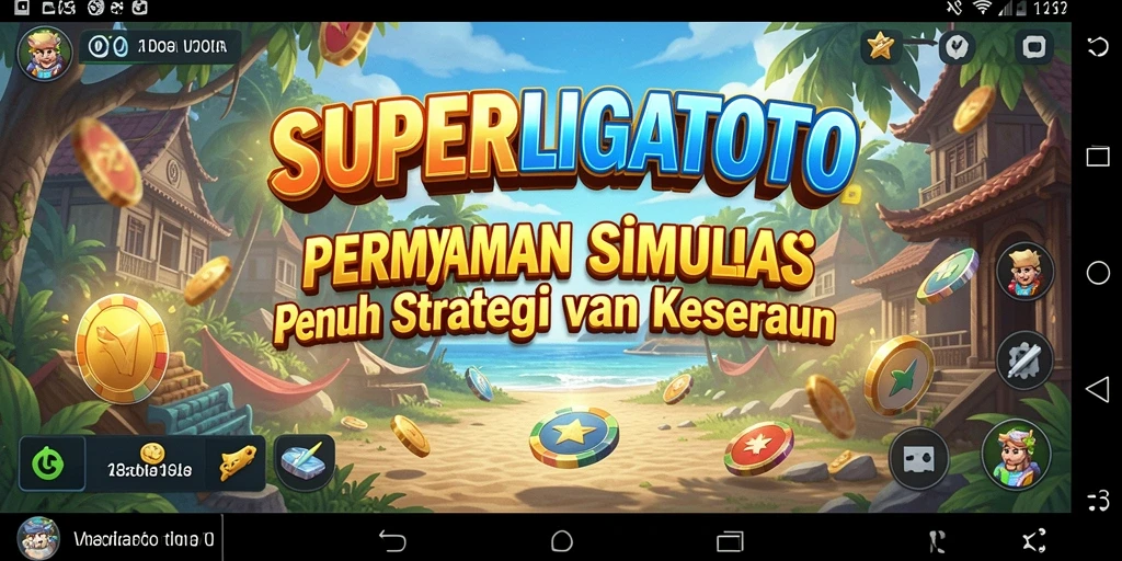 Screenshot gameplay SUPERLIGATOTO yang menampilkan momen strategis dan interaksi antar pemain.