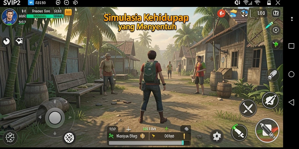 Tampilan gameplay menarik dalam SVIP2 yang menunjukkan interaksi karakter.