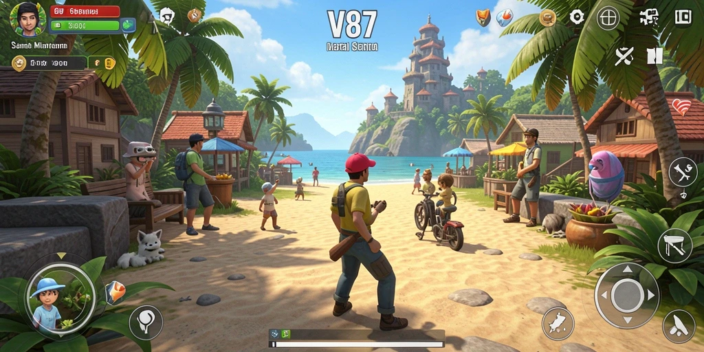 Screenshot dari gameplay V87 yang seru dan menghibur.