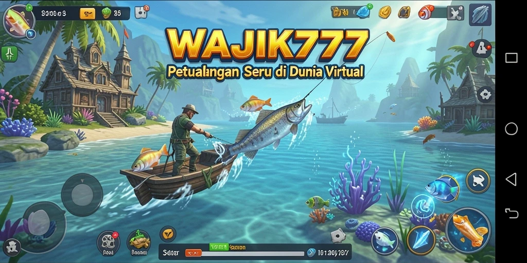 Tampilan gameplay seru saat memancing di berbagai lokasi indah.